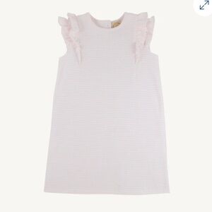 TBBC Ruehling Ruffle Dress in Darien Dot Sleeveless girls Dress